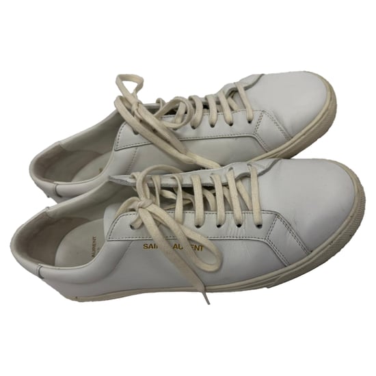 Saint Laurent Andy Low-Top Sneakers in White Calf Leather - Image 5