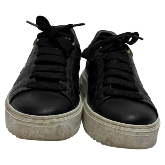 Louis Vuitton – Monogram Time Out – Sneakers i svart läder - Image 2