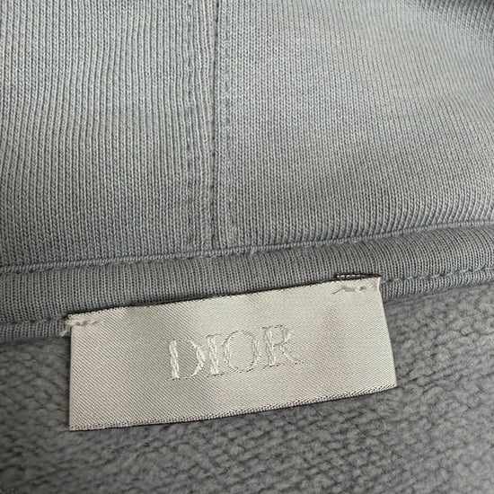 Dior X Daniel Arsham Hoodie in Grey Cotton - Image 4