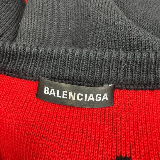 Balenciaga Allover Logo Sweater in Zwarte Katoen - Image 4