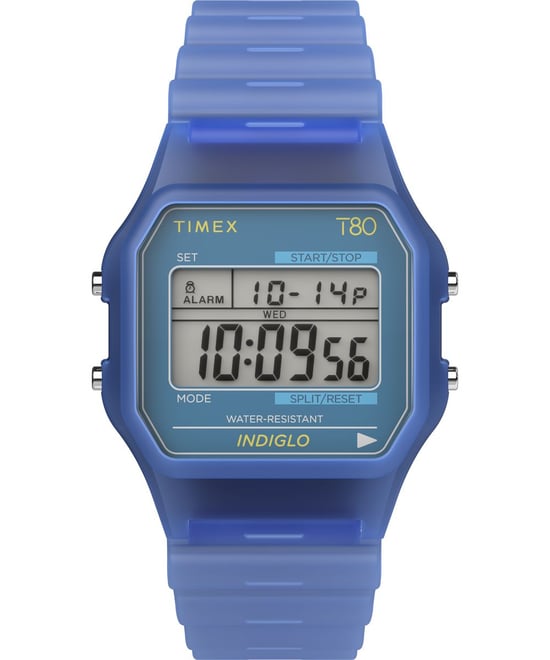 Timex T80 Unisex Horloge Blauw TW2Y34200 - Image 1