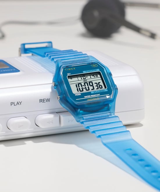 Timex T80 Unisex Horloge Blauw TW2Y34200 - Image 5