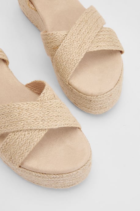 Faith: Olivia Open Toe Platform Espadrille Wedge Sandals - Image 3