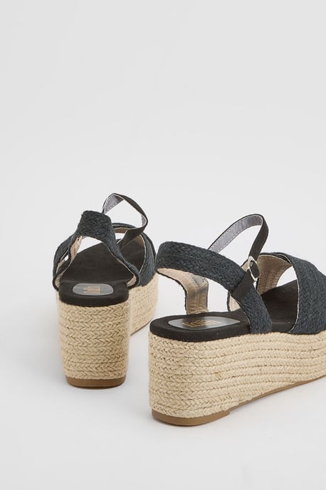 Faith: Olivia Open Toe Platform Espadrille Wedge Sandals - Image 2
