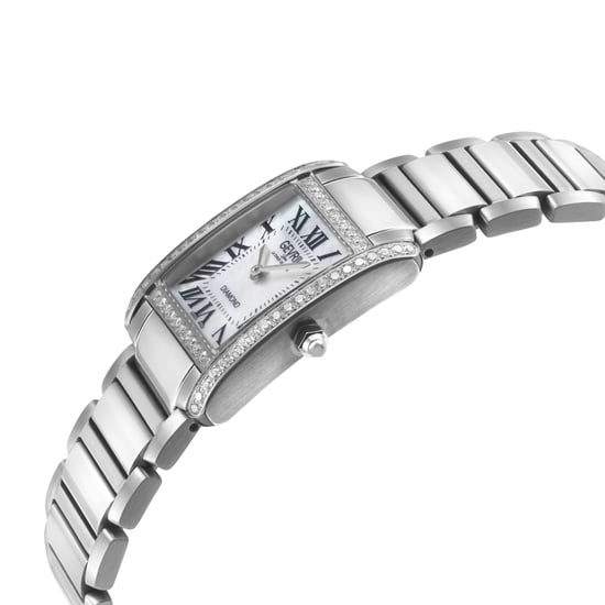 Gevril Women's Regina Swiss Diamond Watch, White MOP Dial, 316L SS Diamond Case, 316L Stainless Steel Bracelet. - Image 3