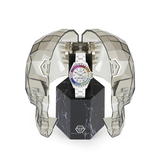 Philipp Plein Plein Heaven Dames Horloge Wit PWPPA0124 - Image 4