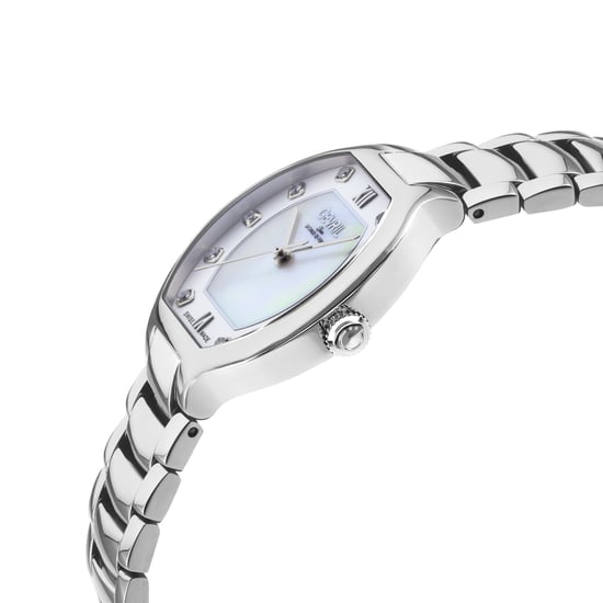 Gevril Women's Lugano Swiss Diamond Watch, White MOP Dial,316L Stainless Steel Case, 316L Stainless Steel Bracelet Watch. - Image 3