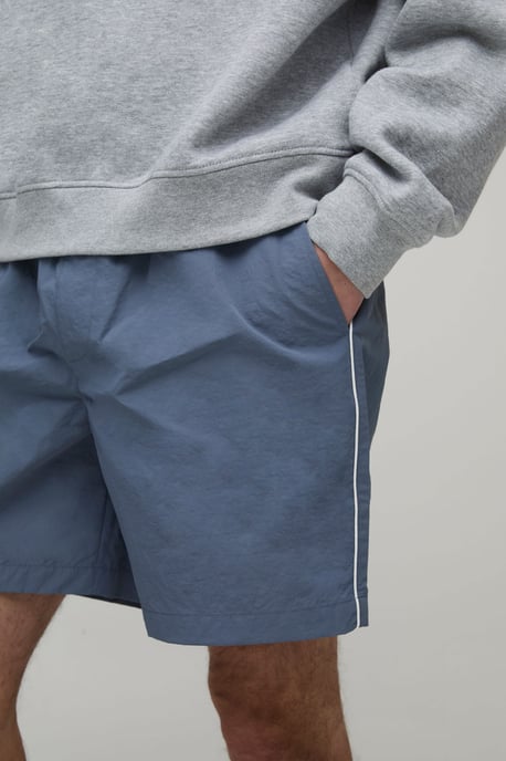 Baggy Short Length Piping Nylon Short - Image 3