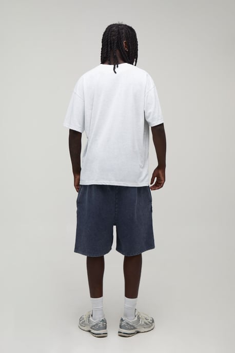 Baggy Fit Essential Washed Jersey Short - Image 2