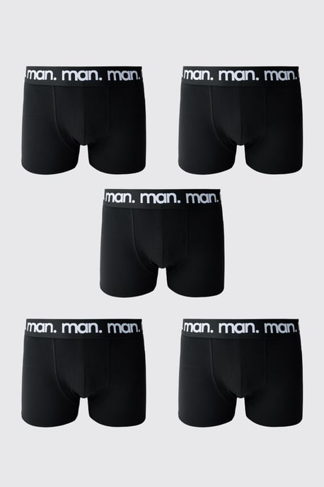 5 Pack Black Man. Boxers - Image 1