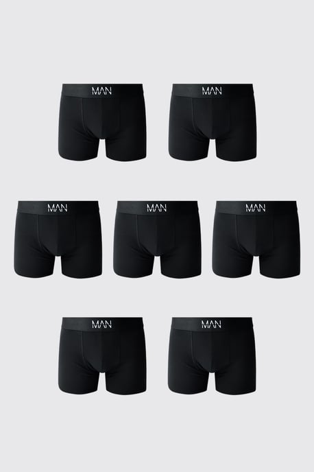 7 Pack Black MAN Boxers - Image 1