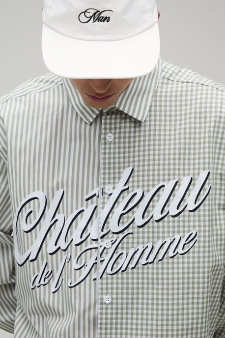 Crop Boxy Spliced Front Print Shirt - Image 3