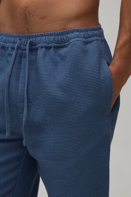 Relaxed Fit Waffle Lounge Bottoms - Image 3