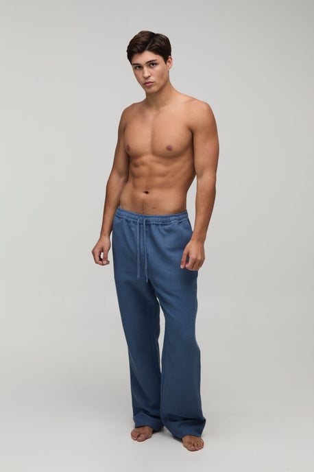 Relaxed Fit Waffle Lounge Bottoms - Image 4