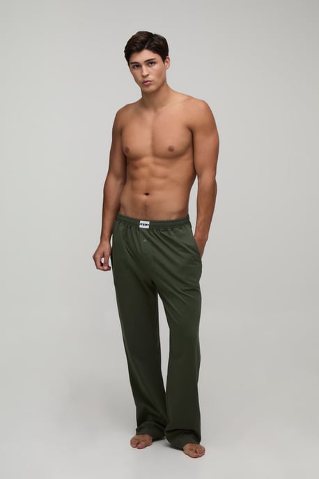 Relaxed Fit Jersey Lounge Bottoms - Image 4