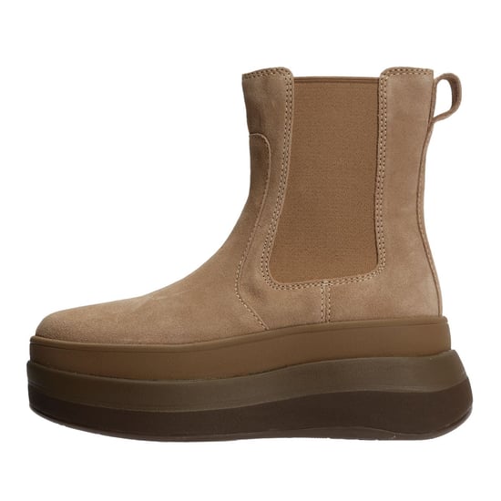 FitFlop F-Mode Suède Dames Beige Laarzen - Image 6