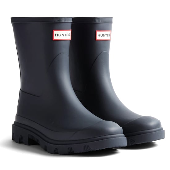 Hunter Downpour Short Rubber Women's Hunter Navy Wellington Boots - Image 1