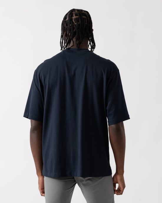 Monogram Logo T-Shirt in Dark Blue - Image 2
