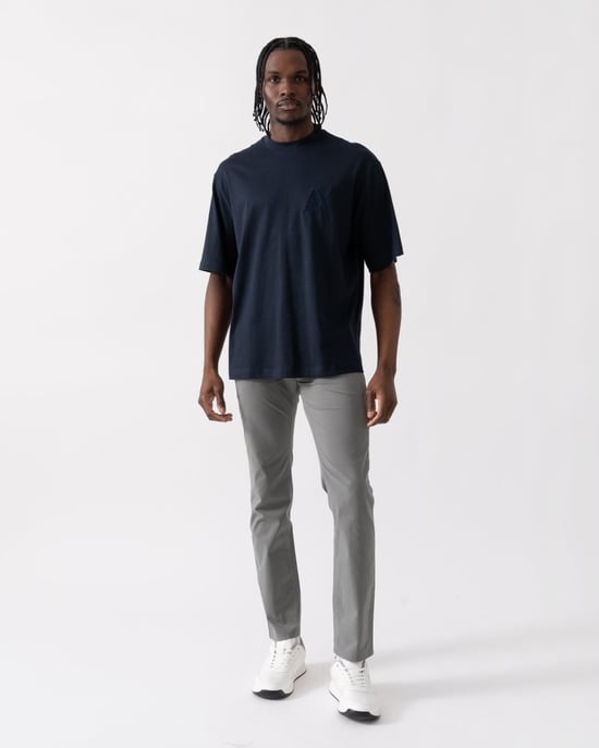 Monogram Logo T-Shirt in Dark Blue - Image 4