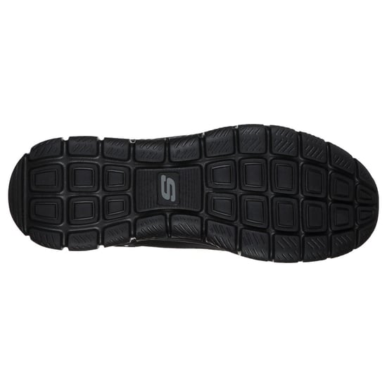 Skechers Track Knockhill Zwarte Leren Herensneakers - Image 2
