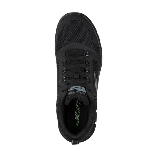 Skechers Track Knockhill Zwarte Leren Herensneakers - Image 3