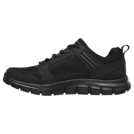 Skechers Track Knockhill Zwarte Leren Herensneakers - Image 4