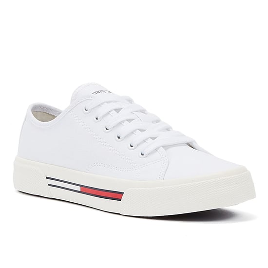 Winkel Voor Tommy Hilfiger Tommy Jeans Lage Canvas Damessneakers In Het Wit - Image 3