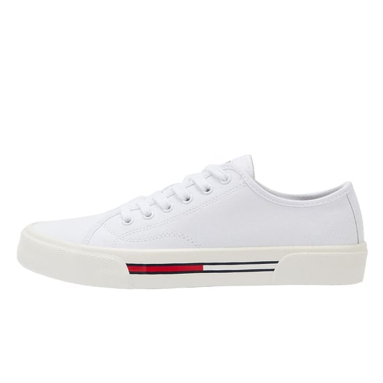 Winkel Voor Tommy Hilfiger Tommy Jeans Lage Canvas Damessneakers In Het Wit - Image 5