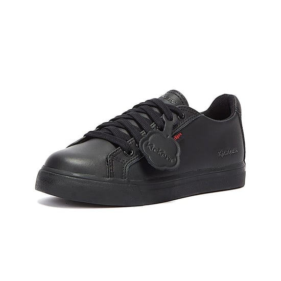 Kickers Tovni Lacer Leather Junior Black Trainers - Image 3