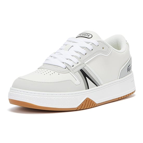 Lacoste L001 0722 2 Mens White / Black Trainers - Image 3