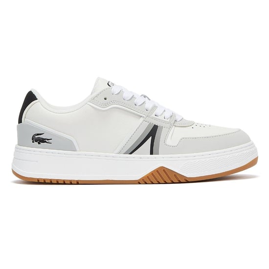 Lacoste L001 0722 2 Mens White / Black Trainers - Image 5