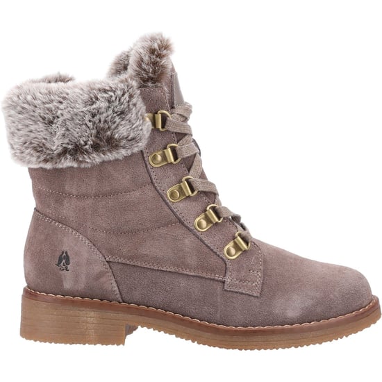 Hush Puppies Florence Leather Women's Taupe Boots - Image 4