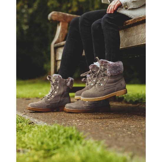 Hush Puppies Florence Leather Women's Taupe Boots - Image 5