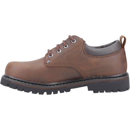 Skechers Tom Cats Leren Heren Donkerbruine Veterschoenen - Image 4