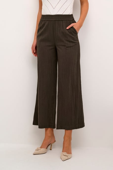 Pauline Wide Leg Elastic Waist Trousers - Image 1