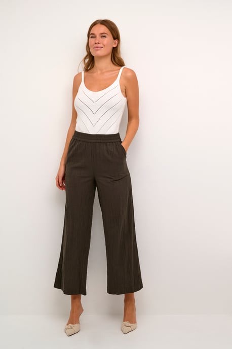 Pauline Wide Leg Elastic Waist Trousers - Image 3