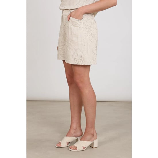 Nukus Nks09052 9 dagmar short embroidery sand - Image 3