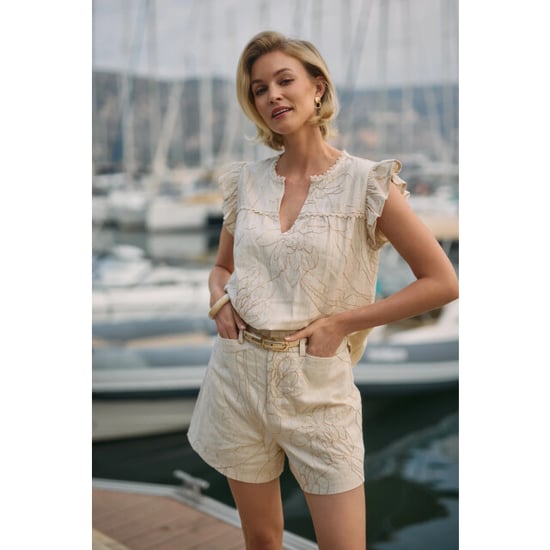 Nukus Nks09052 9 dagmar short embroidery sand - Image 6