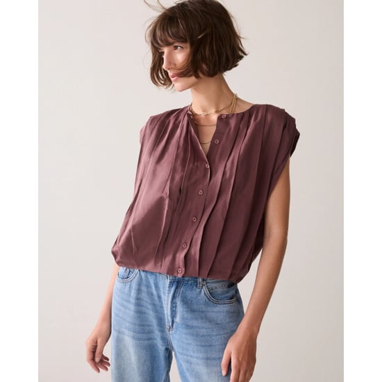 Summum 2s3483-12370 334 blouse sleeveless viscose cotton deepfig - Image 1
