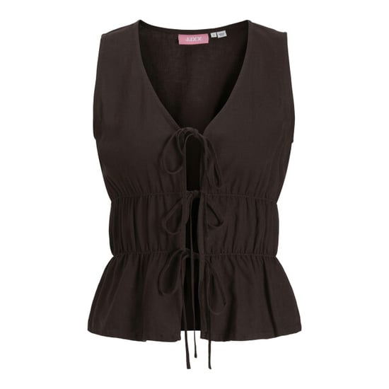 Jack & Jones Jxalmira linen blend tie sl top wvn - Image 3