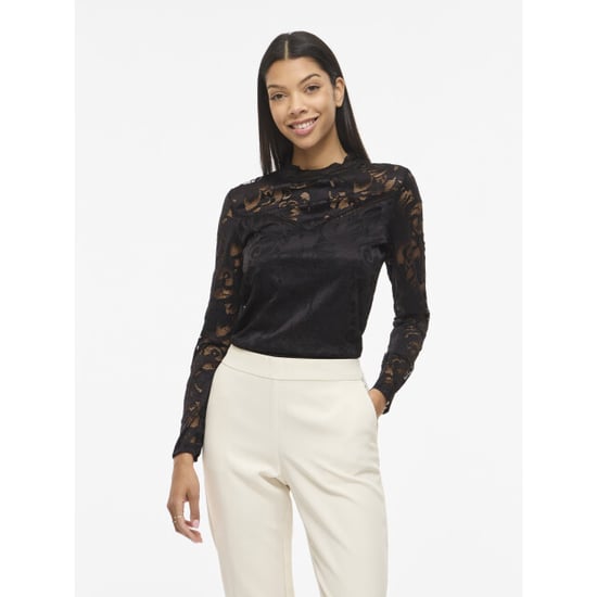 Vila Vistasia l/s lace top-noos - Image 1