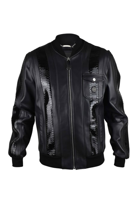 Philipp Plein Läderjacka Svart - Image 1