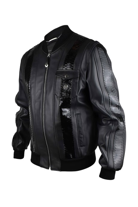 Philipp Plein Läderjacka Svart - Image 4