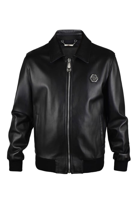 Philipp Plein Leather jacket Black - Image 1