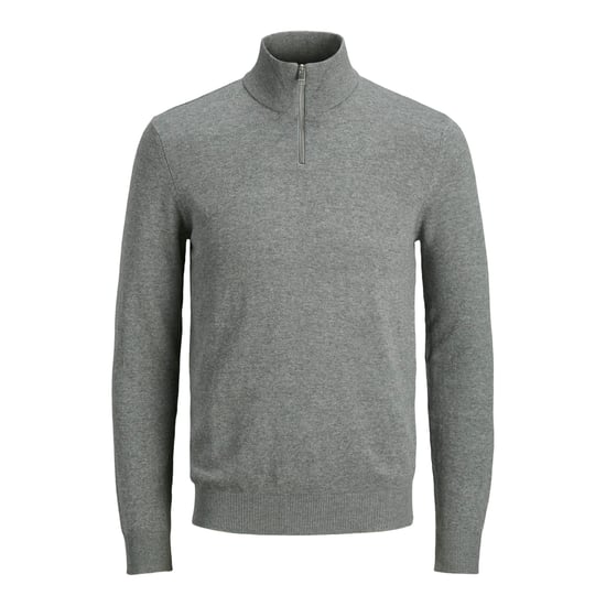 Jack & Jones Tröja Emil Knit Halvdragkedja Grå - Image 1