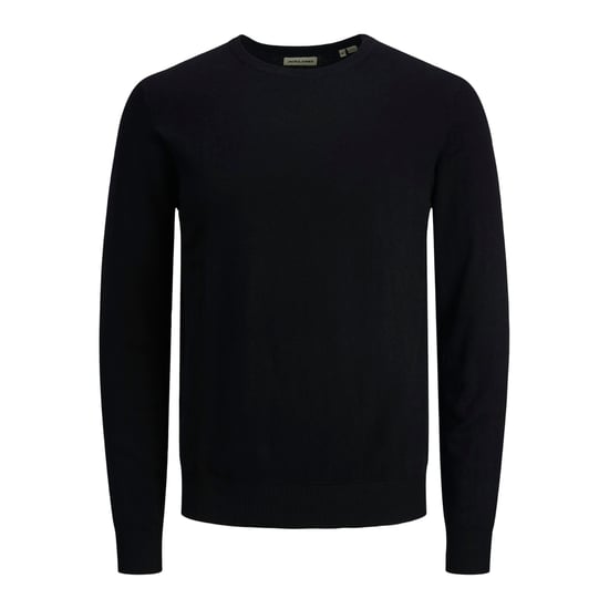 Jack & Jones Tröja Emil Stickad Rundhalsad Svart - Image 1
