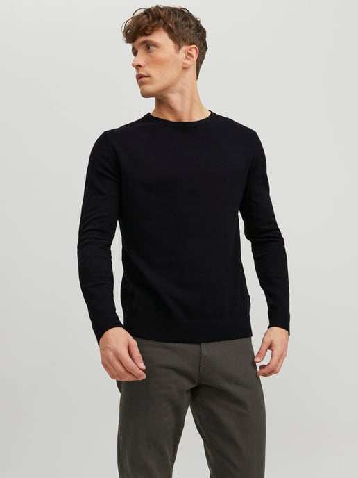 Jack & Jones Tröja Emil Stickad Rundhalsad Svart - Image 2