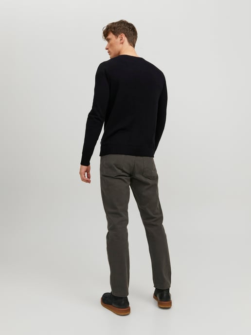Jack & Jones Tröja Emil Stickad Rundhalsad Svart - Image 4