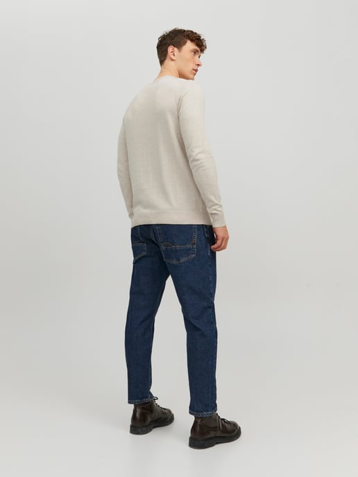 Jack & Jones Tröja Emil Stickad Rundhalsad Beige - Image 4