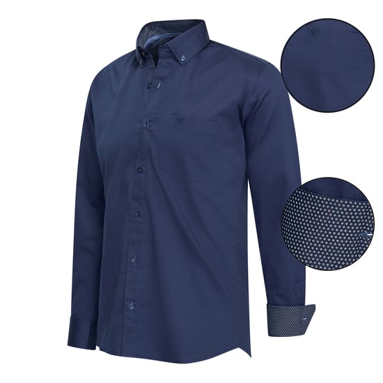 Cappuccino Italia Overhemden Regular Fit Overhemd Navy Blue - Image 1